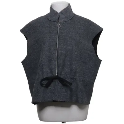 Ytterväst (Grå) från Never Denim Polyester, Ull