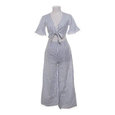 Byxdress (Vit, Blå) från ASOS Bomull, Linne