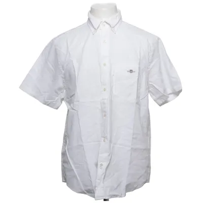 Chemise à manches courtes (Blanc) de GANT Coton, Lin