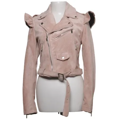 Bikerjack (Roze) van Flamant Rose Collection Elastaan, Polyester