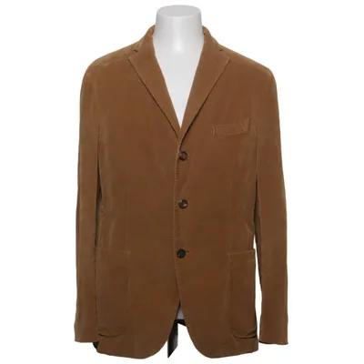 Blazer (Marron) de Boglioli Coton, Cupro, Élasthane