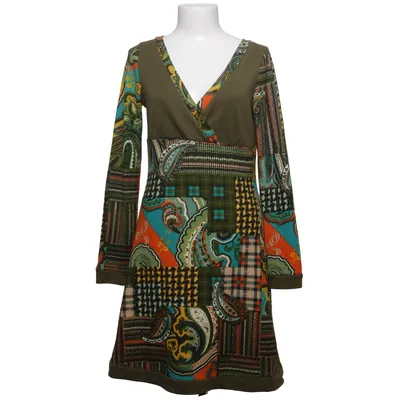 Dress (Green, Multicolored) from Sweet Miss Elastane, Viscose