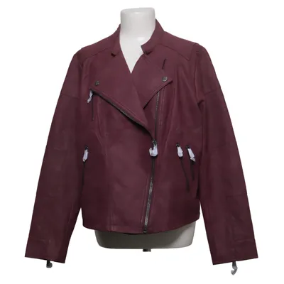 Biker jacket (Purple) from ONLY Carmakoma Polyurethane, Recycled polyester