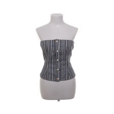 Tube top (Blue, White) from Ganni Cotton