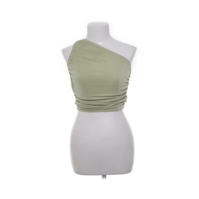 Crop top (Grøn) fra Shein Elastan, Polyester