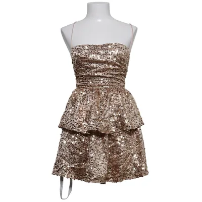 Cocktail dress (Beige, Silver) from Lucy in the Sky Polyester