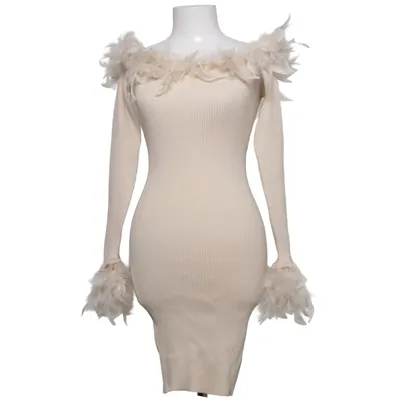Jurk (Beige) van Golden Days Polyester, Viscose