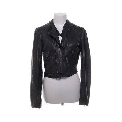 Leather jacket (Black) from Jofama Leather, Polyester