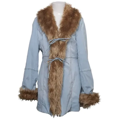Veste en peau de mouton retournée (Bleu, Marron, Beige) de Vero Moda Coton, Élasthane, Polyester