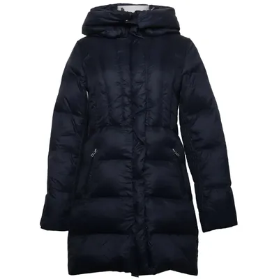 Down coat (Blue) from Benetton Down, Feather, Polyamide, Polyester