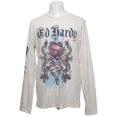 T-shirt (Beige, Multicolored) from Ed Hardy by Christian Audigier Cotton