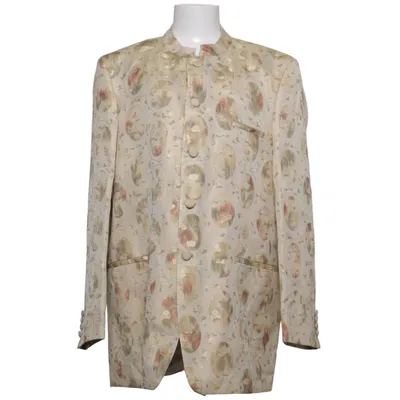 Blazer (Beige, Multicolored) from Anastasia Beverly Hills Acetate, Cotton, Polyester, Viscose