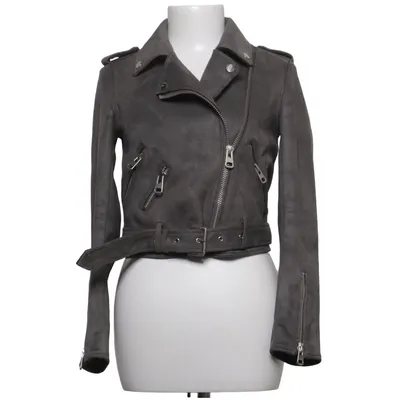 Bikerjakke (Grå) fra Zara Basic Outerwear Polyester