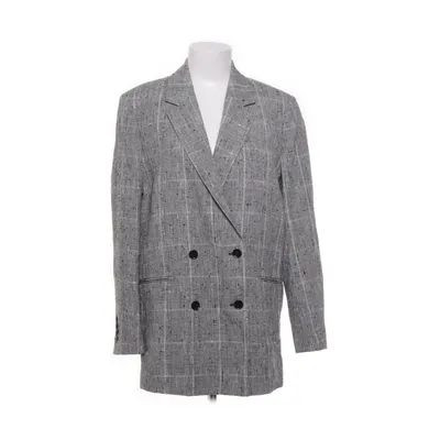 Blazer (Gray, White) from The Kooples Acetate, Cotton, Linen, Polyamide, Silk