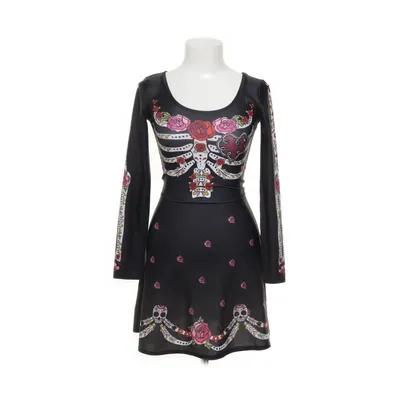 Jurk (rock, skull, emo, dark, goth style) van Divided by H&M Elastaan, Polyester