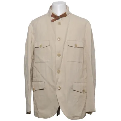 Safarijakke (Beige) fra Luis Trenker Bomuld, Linned