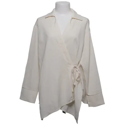 Wrap blouse (Beige) from Shein Curve Polyester
