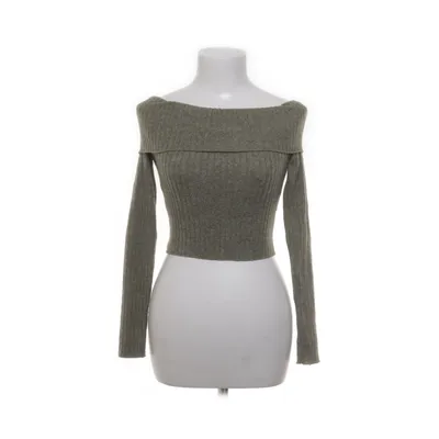 Polotröja (Grön) från Bershka Elastan, Polyester, Viskos