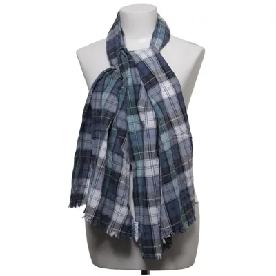 Scarf (Blue, Green, White) from Hüftgold