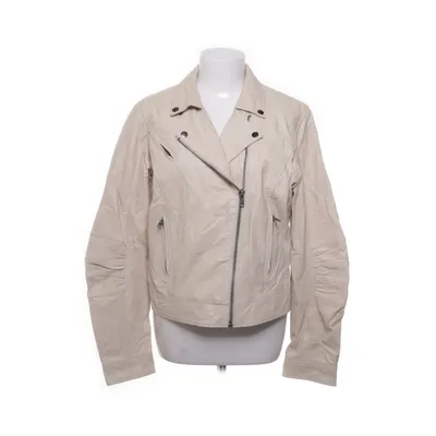 Bikerjacka (Beige) från JSFN Polyester