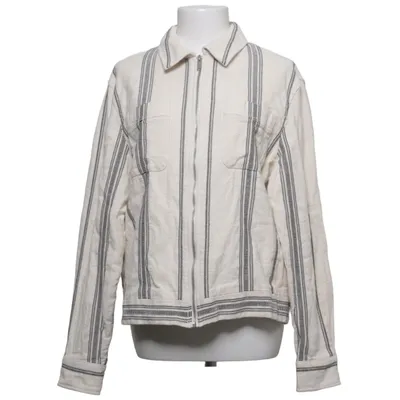 Jakke (Beige, Sort) fra Zara Bomuld, Polyamid, Polyester