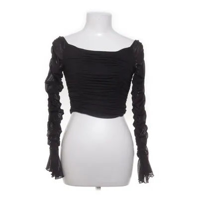 Crop top (Off Shoulder Mesh Top) fra Nelly Elastan, Polyester