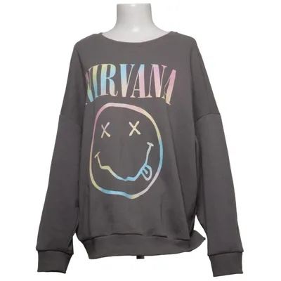 Sweatshirt (Gris) de Nirvana Coton, Polyester