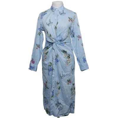 Robe chemise (Bleu, Blanc, Multicolore) de Zara Woman Coton