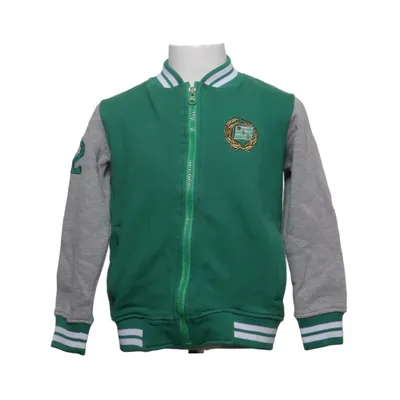 Varsity jacket (Green, Gray, White) from HIF Cotton, Polyester