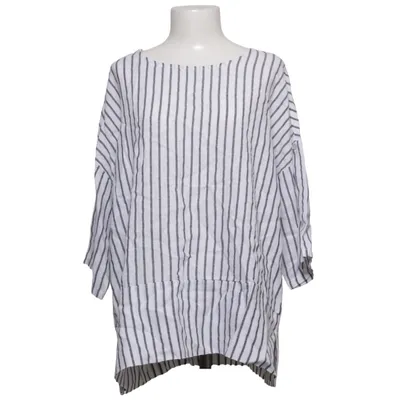Top (White, Blue) from Carina Ricci Linen