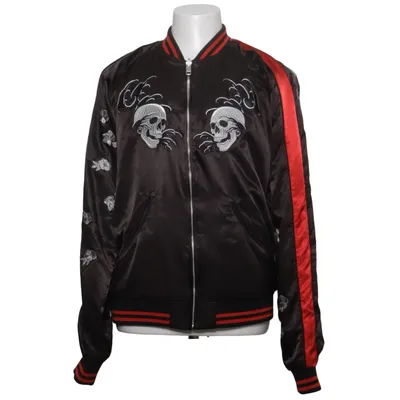 Bomber jacket (Black, Red) from Diesel Elastane, Polyester