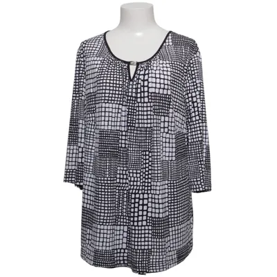 Tunika (Svart, Vit) från Couture Line Elastan, Polyester
