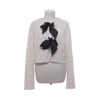 Cardigan (Hvid, Sort) fra H&M Trend Polyester, Elastan