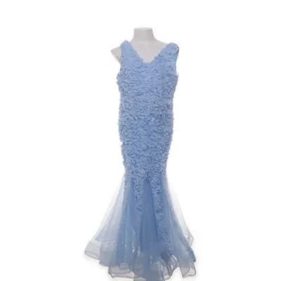 Evening gown (Blue) from Alisa & Leo Elastane, Polyester