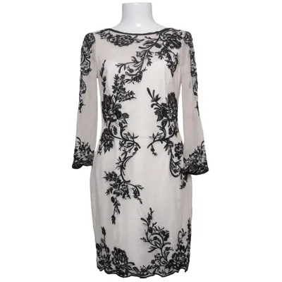 Cocktail dress (White, Black) from Karen Millen Elastane, Polyamide, Polyester, Silk