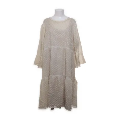 Klänning (Beige, Vit) från Amy Vermont Elastan, Viskos