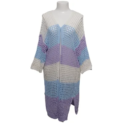 Cardigan (Blanc, Bleu, Violet) de Valentina Acrylique, Coton