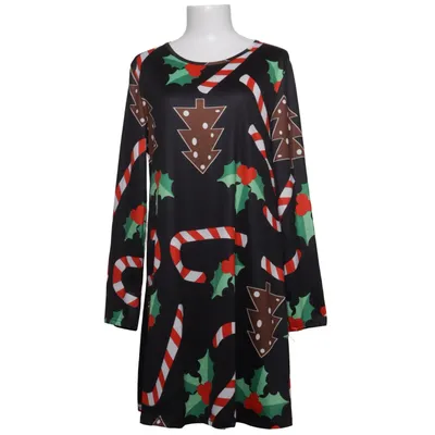 Robe (Noir, Multicolore) de Ruiyige