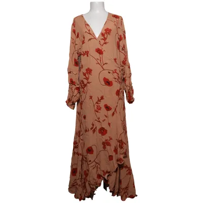 Wikkeljurk (Beige, Rood) van Johanna Ortiz x H&M Viscose