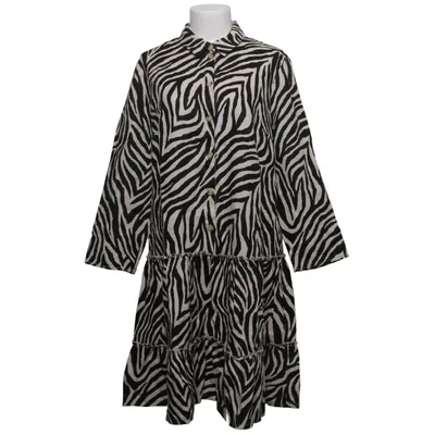 Shirt dress (Black, Beige) from Oui Linen