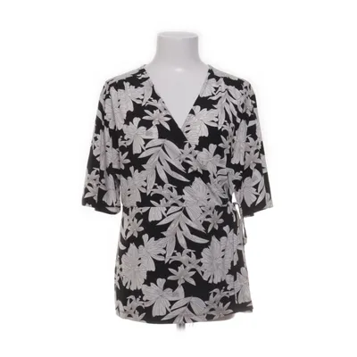 Wrap top (Black, White) from Flash Woman Elastane, Polyester