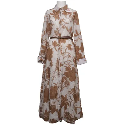 Shirt dress (Beige, White) from Posse Cotton