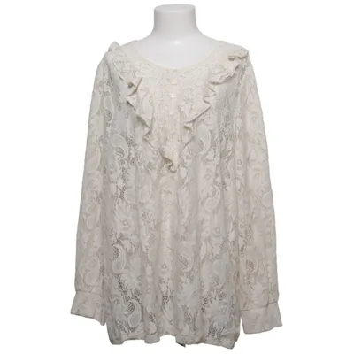 Blouse (Wit) van Zizzi Elastaan, Polyamide
