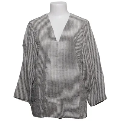 Blouse (White, Blue) from Arket Linen