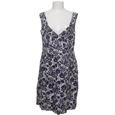 Dress (Blue, White) from Kew 159 Cotton, Linen