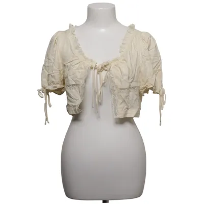 Chemisier Dirndl (Beige) de VRG GRL Coton, Lin, Polyester