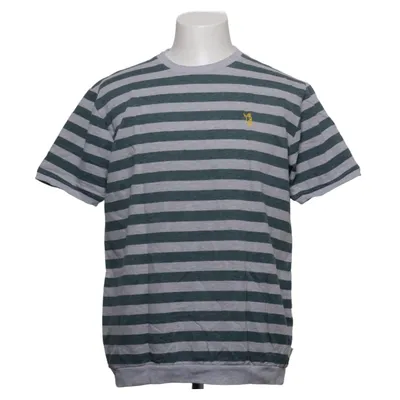 T-shirt (Grå, Blå) fra Eskimo Bomuld, Polyester