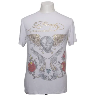 T-shirt (Wit, Meerkleurig) van Ed Hardy by Christian Audigier Katoen
