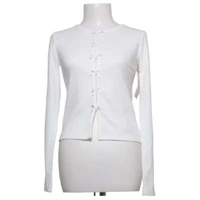 Cardigan (White) from Nelly Cotton, Elastane, Polyester