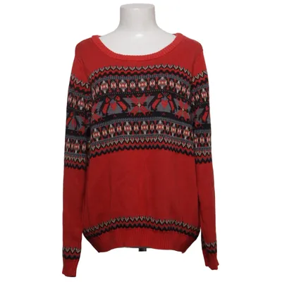 Strickpullover (Rot, Mehrfarbig) von Bonprix Acryl, Baumwolle